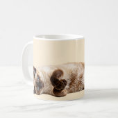 Siamesische Kuschelkatze Kaffeetasse (Vorderseite Links)