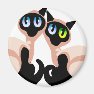 Siamesische Liebe Magnet