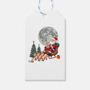 Siamesische-Rentier-Weihnachten-Siamesische-Katzen Geschenkanhänger