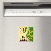 siamesische Weihnachtszeit Magnet (In Situ (Geschirrspüler))