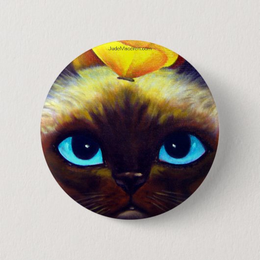 SIAMESISCHER CAT-KNOPF BUTTON (Vorderseite)