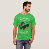 Siamesischer Kampffisch T-Shirt (Vorne ganz)