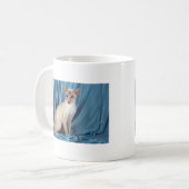 Siamesischer, lila Punkt Kaffeetasse (Vorderseite Links)