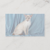 Siamesischer, lila Punkt Visitenkarte (Rückseite)