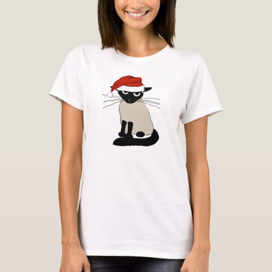 Siamesischer Weihnachtsmann - lustige T-Shirt (Vorderseite)
