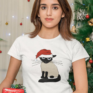 Siamesischer Weihnachtsmann - lustige T-Shirt