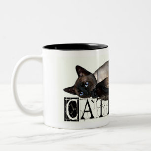 Siamesisches Cattitude Zweifarbige Tasse