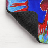 Siamesisches kämpfendes Fischentwurf N2 mousepad (Ecke)