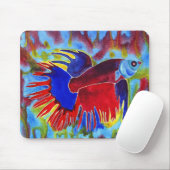 Siamesisches kämpfendes Fischentwurf N2 mousepad (Mit Mouse)