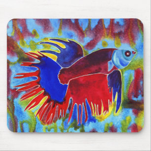 Siamesisches kämpfendes Fischentwurf N2 mousepad