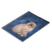 Siamesisches Kätzchen Notizblock (Linke Seite)