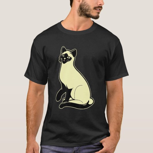 Siamesisches Katzen-Geschenk T-Shirt (Vorderseite)
