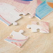 Siamesisches Katzen-Teezeit-Puzzle Puzzle (Seite)