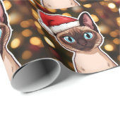 Siamesisches Katzen-Wrap-Papier Geschenkpapier (Rolleneckpunkt)