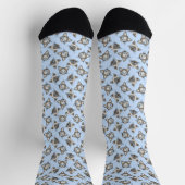 Siamesisches Mit Augen Cat Faces Graphic Art Muste Socken (Oben)