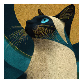 Siamesisches Mosaikporträt Fotodruck