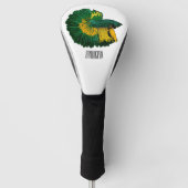 Siamische Bekämpfung des Cartoon Golf Headcover (Vorderseite)