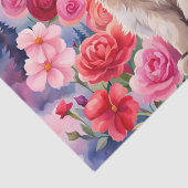 Siamische Kätzchen im Herzen der Rose Sonnenunterg Seidenpapier (Detail)