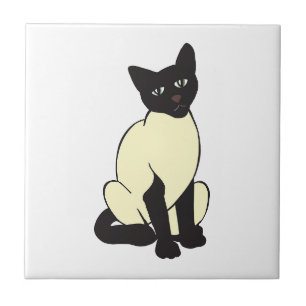 Siamische Katzen Haustiere Niedliches Schicksal Ti Fliese