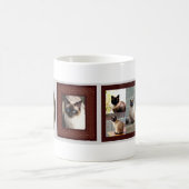 Siamische Katzenfamilie Foto Geschenk Kaffeetasse (Mittel)