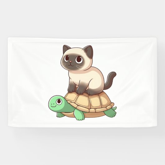 Siamische Katzenschildkröte Banner (Horizontal)