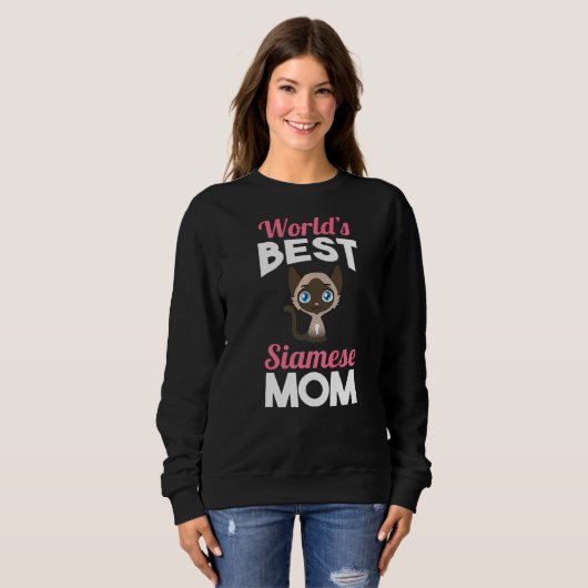Siamische Mama 1 Sweatshirt (Vorne ganz)