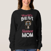 Siamische Mama 1 Sweatshirt (Vorderseite)
