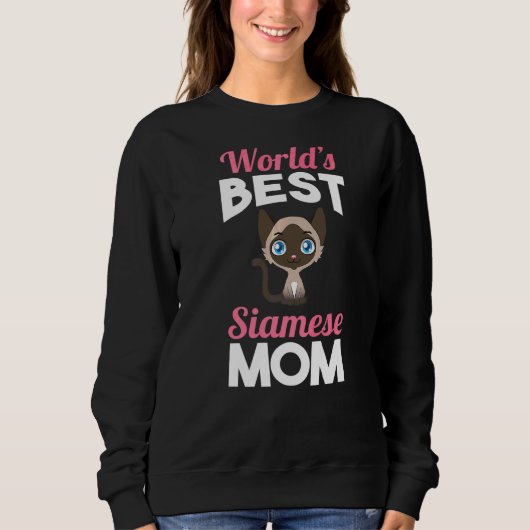 Siamische Mama 1 Sweatshirt (Vorderseite)
