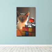 Siamkatze 2 leinwanddruck (Insitu (Holzboden))