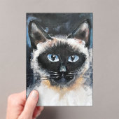 Siamkatze Acryleinladungen (Insitu (Handheld))