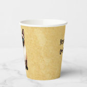 Siamkatze auf altem Papier Pappbecher (Links)