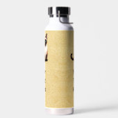 Siamkatze auf altem Papier Trinkflasche (Links)