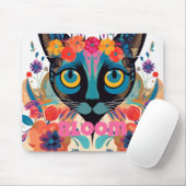 Siamkatze: Ein blühendes Geschenk für Katzen-Liebh Mousepad (Mit Mouse)