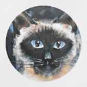 Siamkatze Etiketten (Design 1)