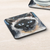 Siamkatze Getränkeuntersetzer (Linke Seite)