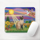 Siamkatze - Herbstsonne Mousepad (Mit Mouse)