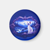 Siamkatze in Landschaftlichem Rahmen Magnet (Vorne)