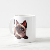 Siamkatze Kaffeetasse (Vorderseite Links)