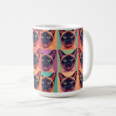 Siamkatze Kaffeetasse (VorderseiteRechts)