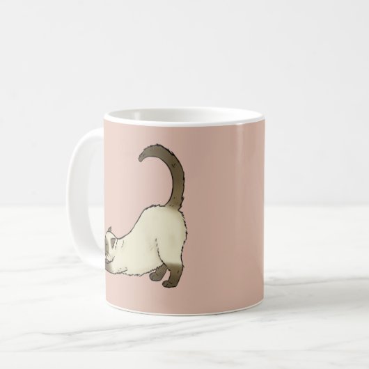 Siamkatze Kaffeetasse (Vorderseite Links)