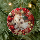 Siamkatze Keramik Ornament