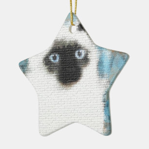 Siamkatze Keramikornament