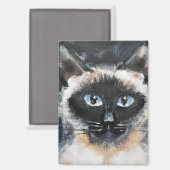 Siamkatze Magnet (Vorderseite/Rückseite)