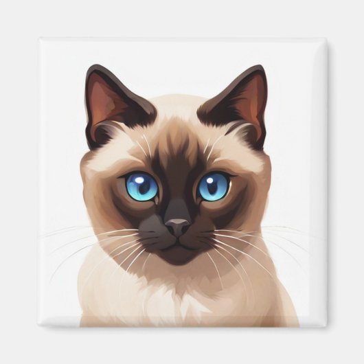 Siamkatze Magnet (Vorne)