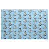 Siamkatze mit blauem Schmetterlingstier Stoff (Fat Quarter (45,7 x 55,9 cm))