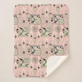 Siamkatze Mitte Jahrhundert Abstrakt Sherpadecke (Vorderseite)