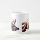 Siamkatze, Niedlich blaue Mit Augen Feline Kaffeetasse (Mittel)