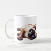 Siamkatze, Niedlich blaue Mit Augen Feline Kaffeetasse (Links)