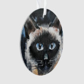 Siamkatze Ornament (Vorderseite)