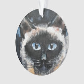 Siamkatze Ornament (Vorderseite)